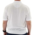 thumbnail image 2 of Classics by Palmland White Short Sleeve Banded Bottom Shirt In Big & Tall Sizes, 2 of 2