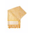 thumbnail image 4 of Sakkas 70" x 28" Paisley Self-Design Pashmina Shawl / Wrap / Stole - Mustard - One Size, 4 of 4