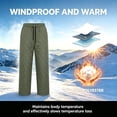 thumbnail image 5 of AHTJRT Womens Snow Pants Packable Winter Waterproof Windproof Outdoor Ultralight Warm Down Ski Pants Trousers Elastic Waist Going Out Play Trousers, 5 of 9