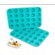 thumbnail image 1 of Juego de moldes para muffins de silicona - Mini moldes para muffins de 24 tazas, moldes de silicona antiadherentes de grado alimenticio sin BPA, 2 piezas JAMW Sencillez, 1 of 5