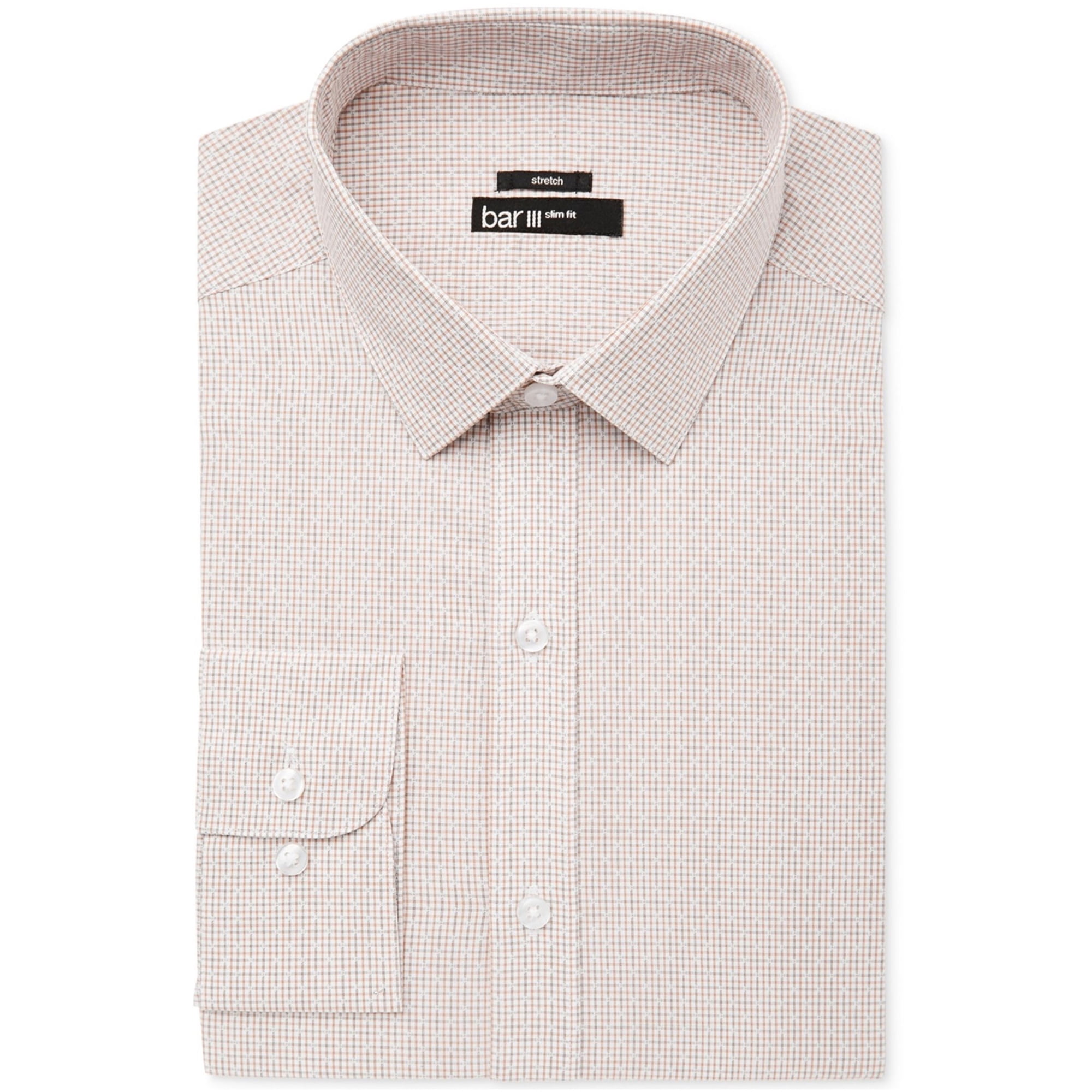 bar III Mens Windowpane Button 