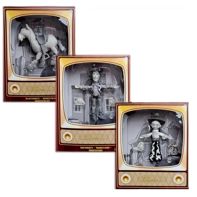 Disney Parks Set Of 3 Toy Story Woody's Roundup Marionette Black