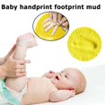 thumbnail image 2 of 2PC20g Baby Care Hand Foot Inkpad Soft Clay Washless Footprint Barro (Amarillo) Ehuebsd sin BPA, 2 of 8