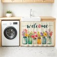 thumbnail image 5 of Welcome Cabinet Curtains 11" W x 13" L, Wildflowers Vintage Mason Jars Farmhouse Under-Desk Privacy Dust Proof Drape Dishwasher Curtain Sink Skirt for Kitchen Closet Bathroom Laundry, 5 of 9