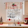 thumbnail image 2 of Valances for Windows Red Truck Christmas Rod Pocket Cafe Window Treatments Valance Curtains for Kitchen Bathroom Laundry Basement Windows 60"x18", 2 of 7