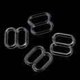 thumbnail image 4 of 100 Pieces Bra Strap Adjustment Adjuster Slider Buckle Hooks Bikini Fastener - Clear, 8mm, 4 of 8