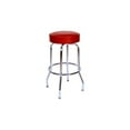thumbnail image 2 of Richardson Seating 30 inch Backless Swivel Bar Stool with Chrome Frame and Wine Seat, 2 of 3