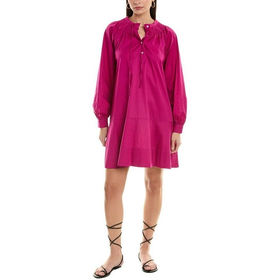 ALPHA STUDIO womens A-Line Shirtdress, 40, Purple