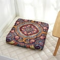thumbnail image 3 of Meditation Pillow with Paisley Design, Boho Square Floor Pillow for Yoga and Relaxation 22 x 22, 3 of 7