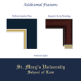 thumbnail image 3 of Framerly - St. Mary's Law Diploma Frame with Navy and Gold Mat, 3 of 9
