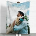 thumbnail image 3 of Custom Flannel Blanket for Adult Kid, Personalized Photos Throw Blanket Single Sided Printing, Perfect Home Decor Gift Birthday Valentines Christmas (8 Photos, 80x120CM), 3 of 6