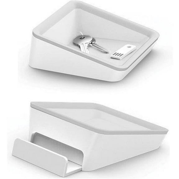 Electriduct BLL-CASA-WT 4 x 4 x 1.75 in. Blue Lounge Casa Universal Desktop Tablet Phone Stand & Valet Tray, White