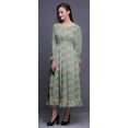 thumbnail image 3 of Bimba Robe Longue Décontractée à Volants pour Femmes, Imprimée, Taille Smockée, Medium, 3 of 5