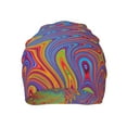 thumbnail image 2 of Beanie Hats for Men and Women, Surreal Colorful Fractal Patterns Adult Unisex Knit Hat Winter Warm Skull Cap, 2 of 7