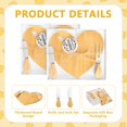 thumbnail image 3 of 12 Sets Bridal Shower Prizes For Game Winners Love Mini Charcuterie Cheese Boards Butter Spreaders Forks With Thank You Tags Gift Box Guests Wedding Birthday Party Favors, 3 of 7