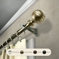 thumbnail image 4 of Brigitte 13/16" Bay Window curtain rod 20"-36", 38"-72" - Antique Brass,(ABay-84-4), 4 of 4