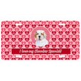 thumbnail image 1 of Carolines Treasures SS4500LP 12 x 6 Po. Plaque d'Immatriculation en Épagneul en Bois, 1 of 1