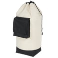 thumbnail image 3 of Mainstays Canvas Backpack Laundry Bag, 3 of 10