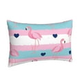 thumbnail image 2 of EasygdpFlamingo1 Polyester Fiber Double-Sided Pillowcase,Super Soft,Comfortable And Luxurious Pillowcase,Not Easy To Break Or Deform- 14"X20", 2 of 9