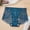 Blue, variant on Womens Panties Plus Size Briefs Seamless Breathable Lace Comfort Underwear for Women