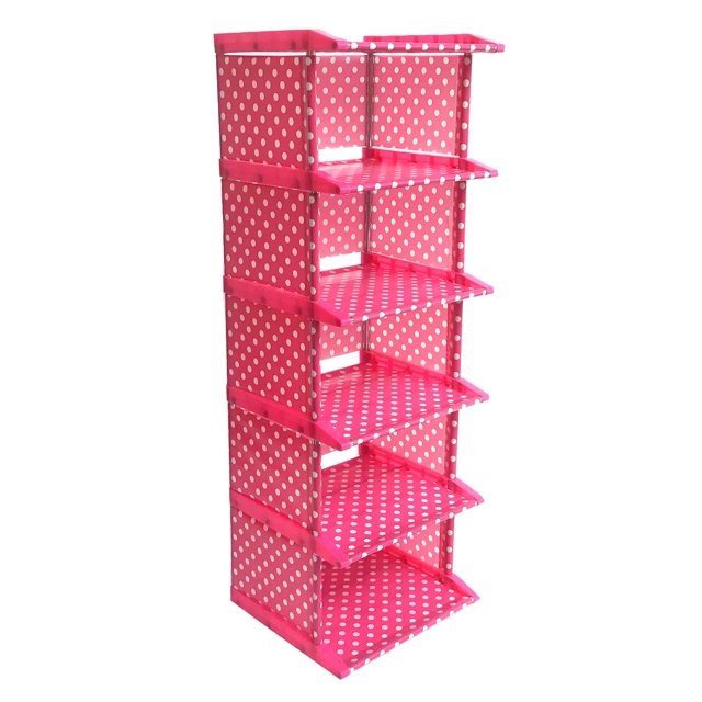 Yeacher 5 Tier Cubes Storage Organizer Multifunctional Storage Rack for Books Shoes Toys Green Plants