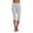 Light Gray, variant on Women's Low Rise Yoga Pants - Slim Fit 3/4 Length Hip Lift Stretchy Leggings for Workout & Lounge ,Black,L