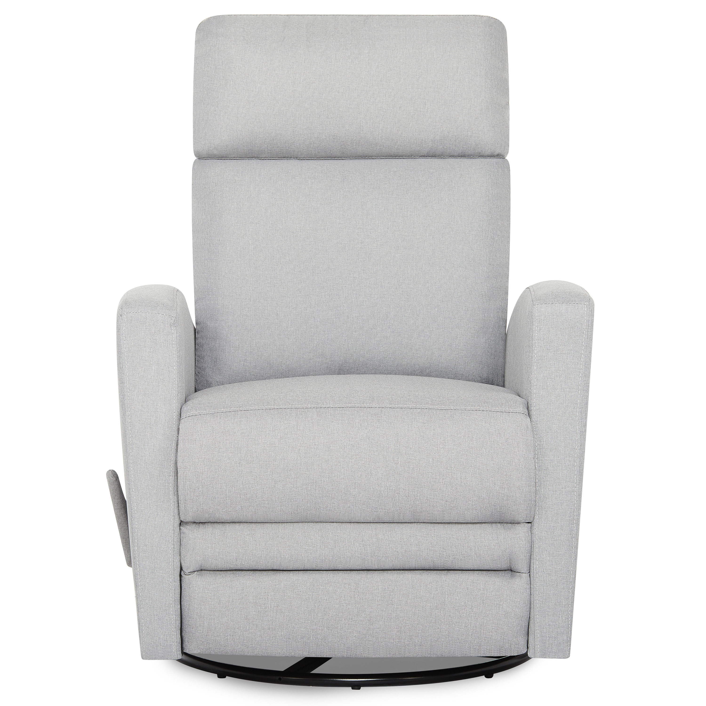 Dream On Me Chatham Swivel Gliding Recliner in Grey, FSC Certified, Durable Polyester Fabric - image 3 of 12