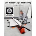 thumbnail image 3 of VEVOR 71-Inch Manual Tile Cutter, Upgraded Rail and Sliding Head, Precision Alignment Guide, Tungsten Carbide Cutting Wheel, Support Legs with Swivel Wheels, for DIY Pros, Ceramic, Floor, Wall Tiles, 3 of 9