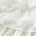 thumbnail image 2 of SHTXOZHI Women Elastic Waist Ruffle A-Line Beach Skirts Summer Casual Solid Color Pleated Skirts, 2 of 6