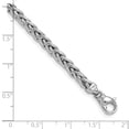 thumbnail image 2 of Platinum 4.1mm Solid Wheat Chain Necklace 20 Inch Chain Necklace for Women and Men - 70.3 Grams, 2 of 2