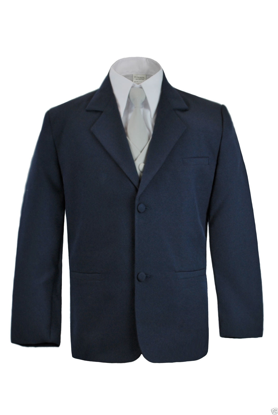 Boys Infant Formal Wedding Party Church Navy Blue Blazer Jacket Coat only sz S-7 