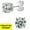 4.5mm(0.4ct), variant on ICEOUTBOX 100% 925 Sterling Silver 0.1-4CT Test Passed Moissanite Diamond Studs Earrings for Women Wedding Fine Jewelry Gifts