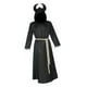 thumbnail image 5 of Capa de con capucha perfecl Disfraz de cosplay Trajes Capa de mago para hombres Mujeres Fiesta temática Discoteca Carnaval Negro L, 5 of 8