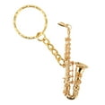 thumbnail image 2 of Anillo de Llave de Saxofón, Llavero Colgante de Saxofón Divertido Simulado Lindo Latón Portátil para Trabajo de Oficina, 2 of 7