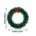 thumbnail image 3 of Frosted Tinsel Christmas Wreath with Snowy Tips for Window Door Decor, 3 of 6