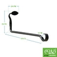 thumbnail image 2 of Achla Designs Set of 2 Decorative Straight Leaf Wall Brackets, 5 Inch Tall, Black Powder Coat Finish, 2 of 3
