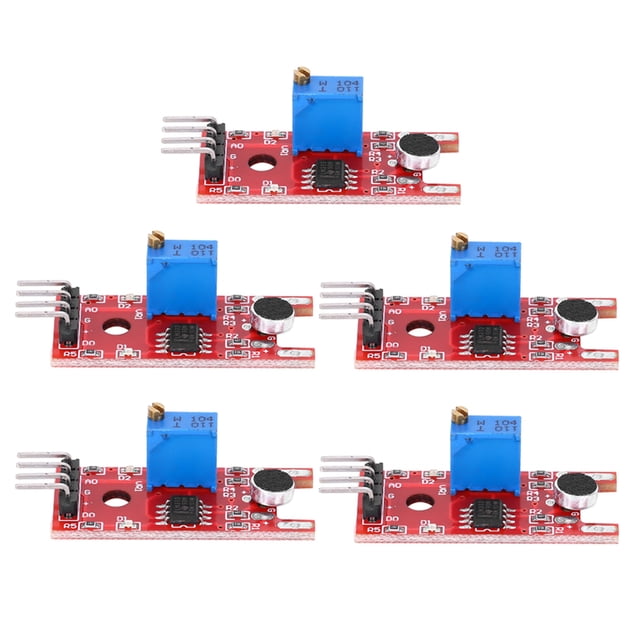 Sensor de Sonido KY-038, módulo de Sensor de Sonido de 5 Piezas Amplificador de micrófono Profesional Ultra pequeño IC