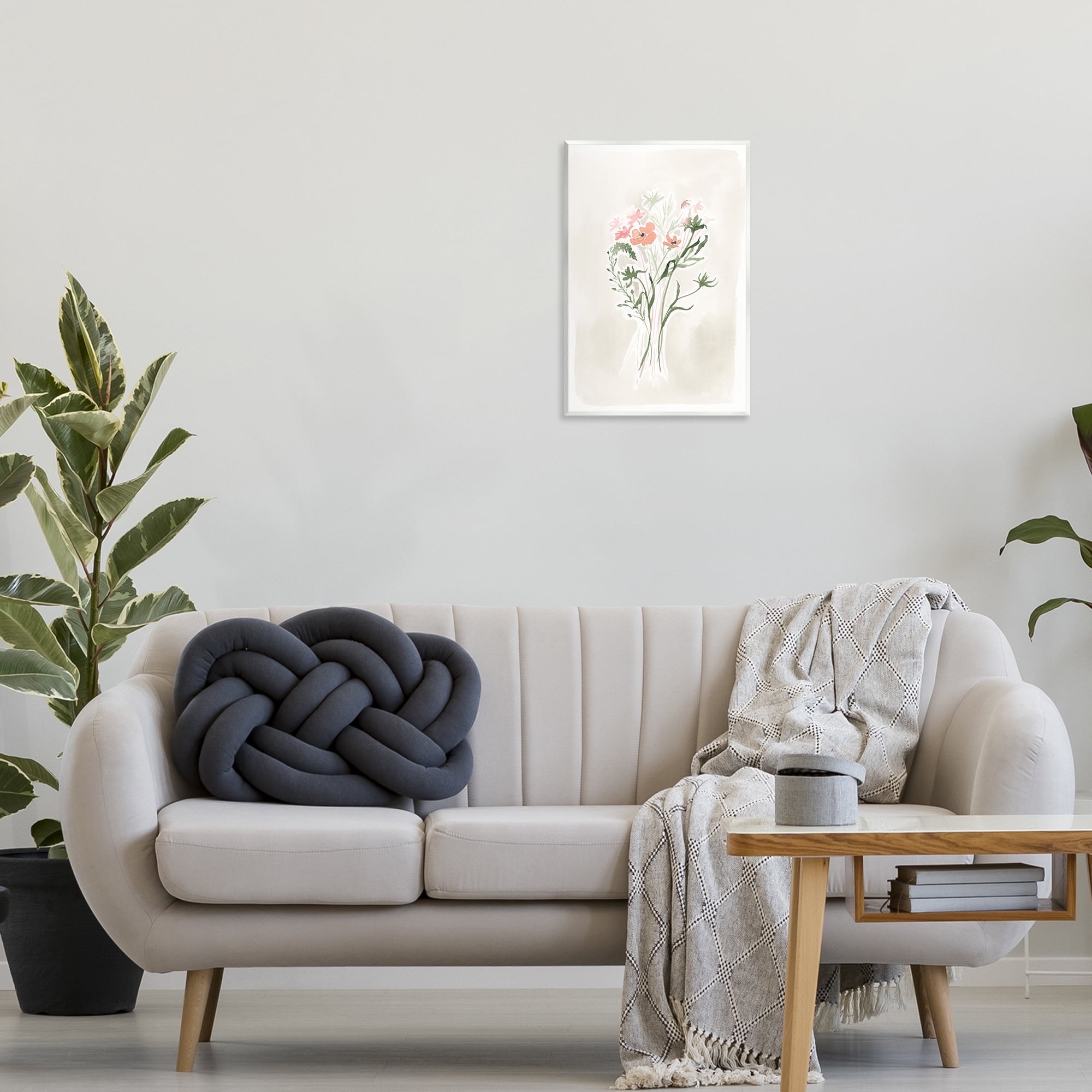 Stupell Industries Subtle Pastel Blooms Botanical & Floral Painting Unframed Art Print Wall Art, 13 x 19