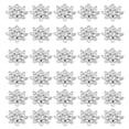 thumbnail image 2 of Milisten 30pcs Delicate Snowflake Rhinestone​ Buttons DIY Sewing Buttons Clothing Rhinestone Button Decors, 2 of 5