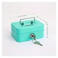 thumbnail image 2 of Metal Cash Box Mini Safe Lock Box Money Bank Metal Coin Bank Security Box Sturdy Cash Portable for Kids Coin Collection ,Your Exclusive Wealth Manager, 2 of 7