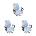 thumbnail image 3 of Transemion 1/2/3/5 2pcs/set Office Chair Cover For Professional And Polished Look Dustproof insect orchid 3PCS, 3 of 6