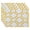 Yellow, variant on Simply Daisy, 18 x 14 Inch Square in St. Louis Geometric Print Placemat (set of 4), Yellow