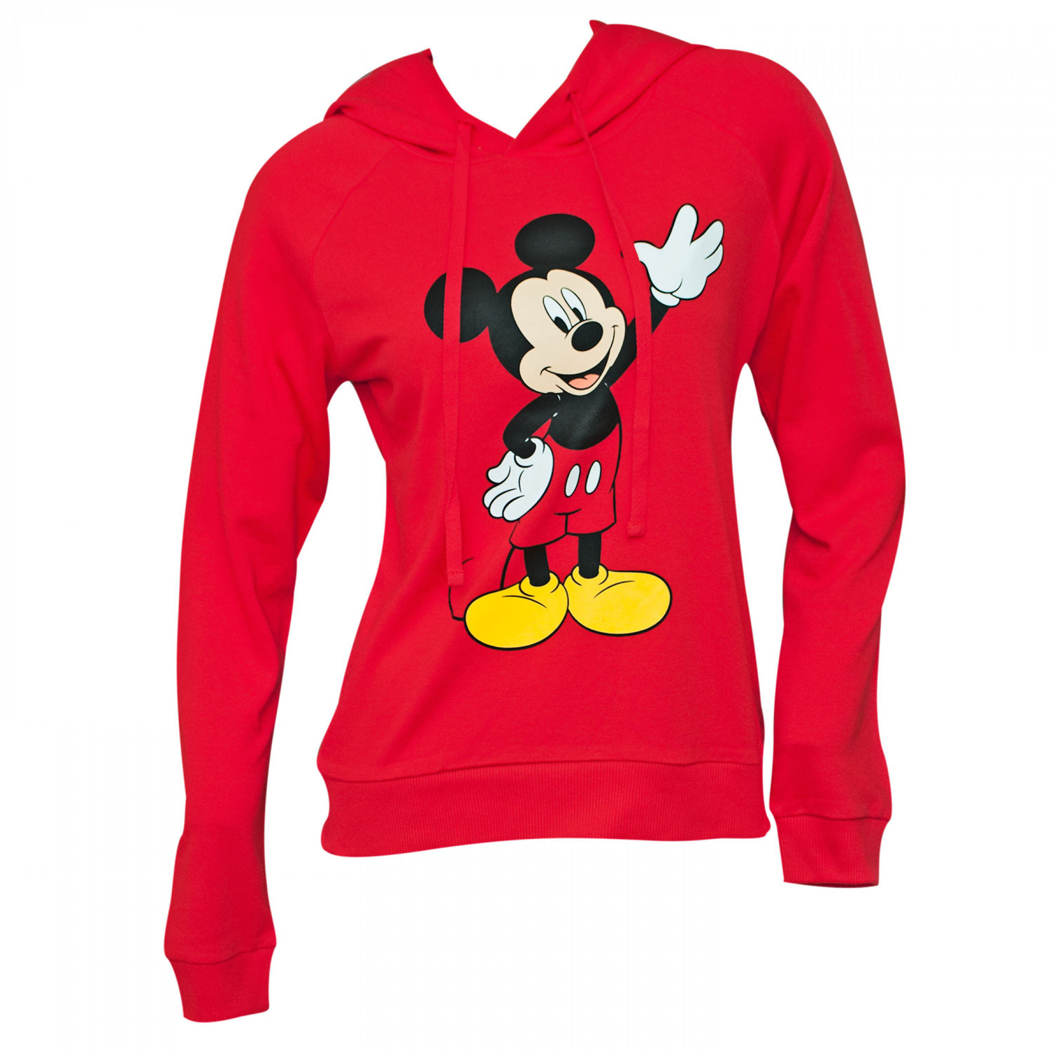 Mickey Mouse Red Women's Hoodie-Large 