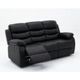 thumbnail image 3 of Sillon Reposet Reclinable 3 Cuerpos Midtown Concept Tapizado en Simil Cuero Negro, 3 of 5