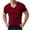 Wine1, variant on Ovzne Men's Big & Tall V-Neck Short Sleeve Athletic Basic T-Shirts Casual Slim Solid Color Stretchy Going Out Tops M-5XL