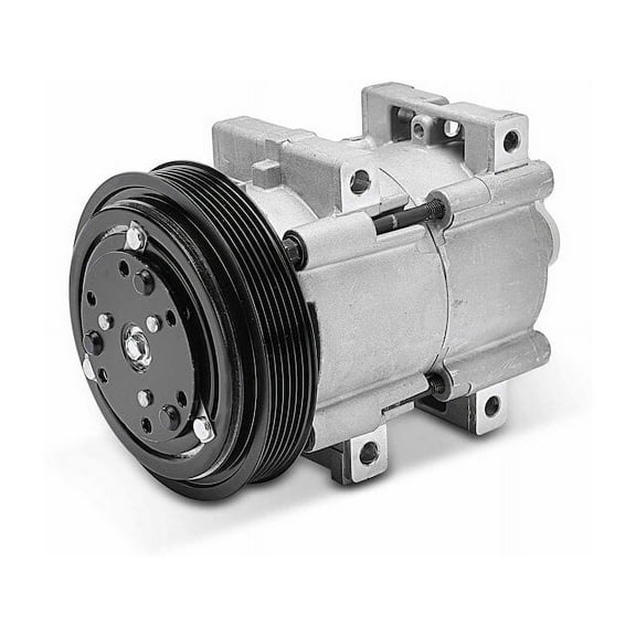 A/C Compressor 1 - Compatible with 1990 - 1996 Ford F-150 4.9L 6-Cylinder 1991 1992 1993 1994 1995