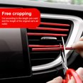 thumbnail image 4 of Cubierta de salida de aire tira decorativa de coche en forma de U para decoración de coche (rojo), 4 of 8