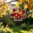 thumbnail image 4 of 2D Flat Acrylic Maple Leaf Suncatcher, Stained Glass Fall Leaf Hanging Ornament, Autumn Window Pendant, Thanksgiving Wall Decor, Harvest Leaf Decoration, Seasonal Indoor Home Ornament, 4 of 5