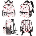 thumbnail image 4 of Valentine's Day Love Cute Bag Diaper Backpack Baby Cushion Backpack Backpack for School Teens with Adjustable Strap and Large Capacity, Printed Design, 4 of 6
