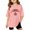 Pink, variant on Baby Girl Summer Clothes Kids Girls Canada Day Summer Breathable Soft Letter Prints Oversized Short Sleeve T Shirt Top Toddler T Shirts Pink 3 Years-4 Years